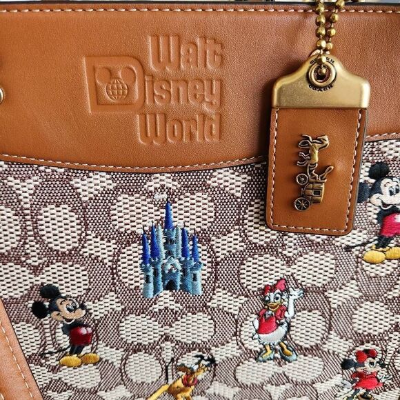 Disney X Coach Rogue 25 Bag In Signature Textile Jacquard With Mickey Mouse And - Picture 9 of 9